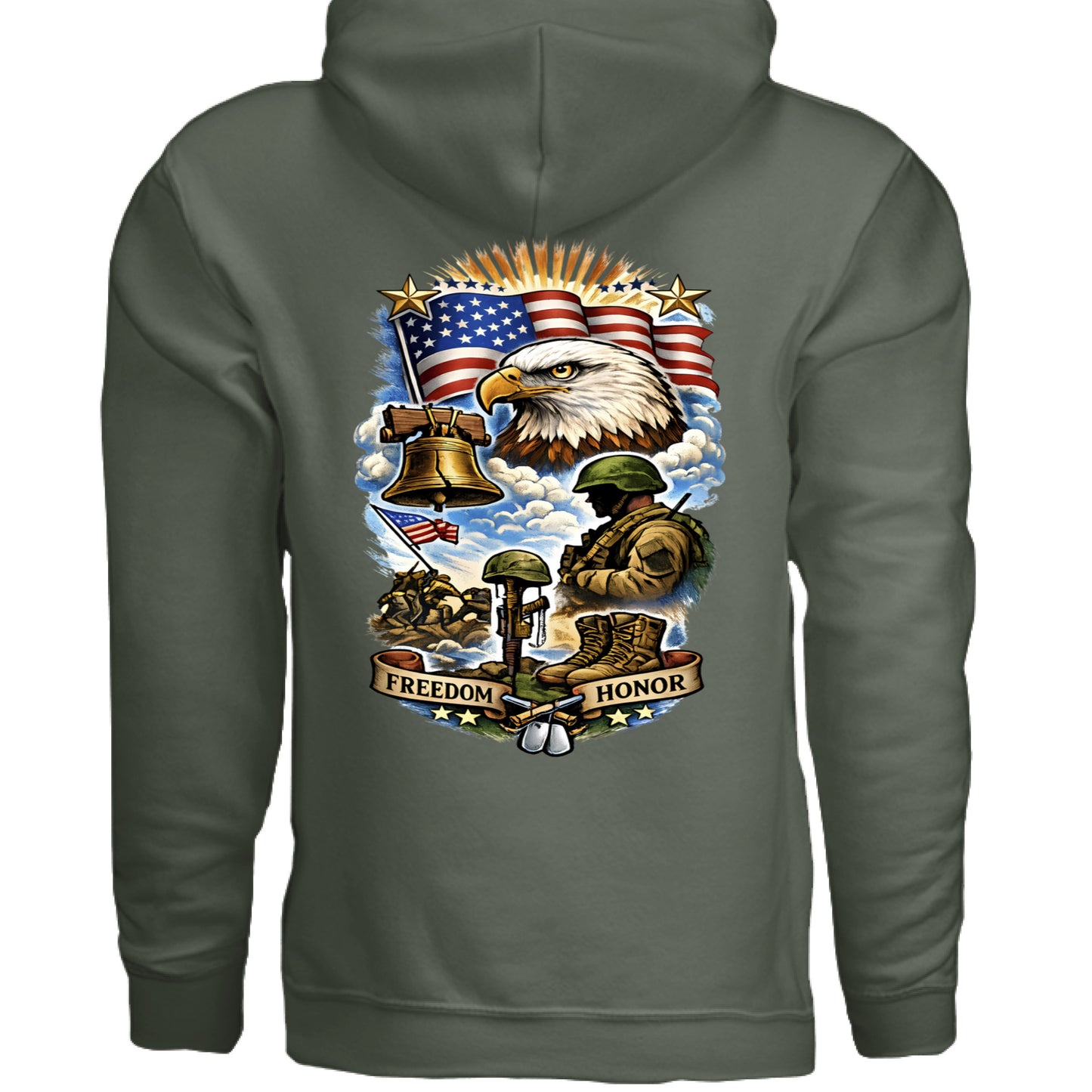MILITARY GREEN - BACK